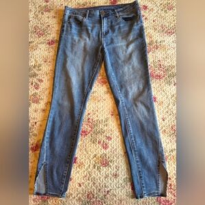 Articles Of Socity Classic Blue Women's Jeans Front Split at Ankle NWOT